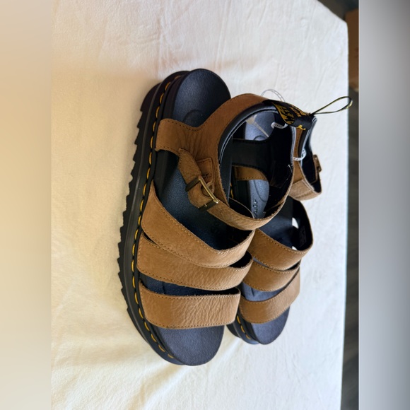 New Dr. Martens Brown Blaire Athena Leather Sandals woman Size 11 - Picture 9 of 10